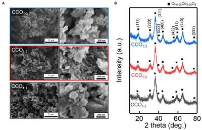 Effect of Copper Cobalt Oxide Composition on Oxygen Evolution Electrocatalysts for Anion Exchange Membrane Water Electrolysis
